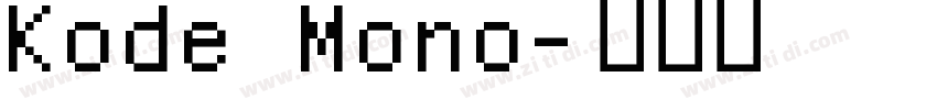 Kode Mono字体转换